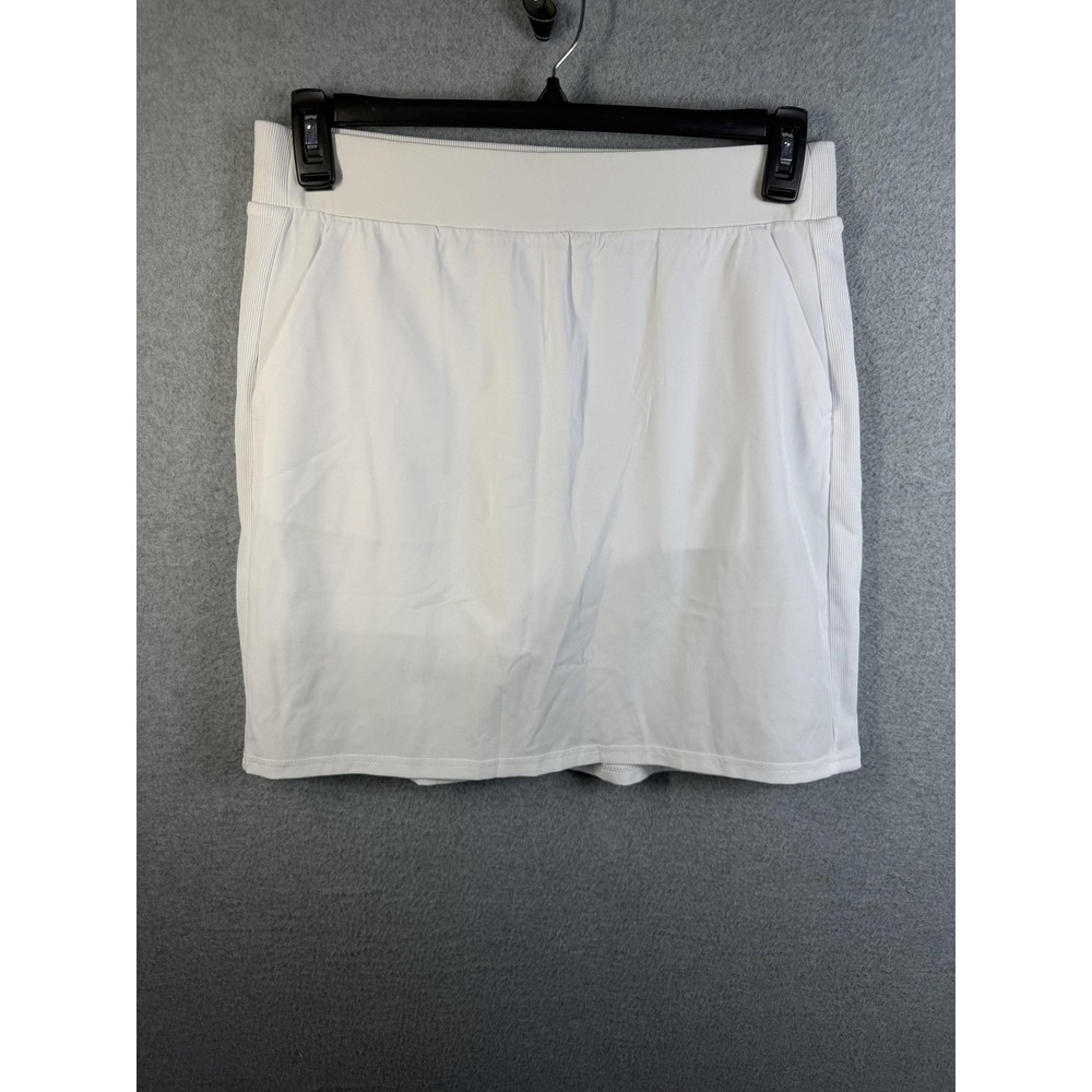 RBX Skort Womens M White Athletic Tennis Running Built In Shorts Pockets Stretch